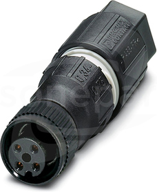 SACC-M12FS-4QO-0,75 M12 4P Wtyk żeński prosty