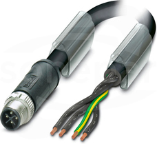 SAC-4P-M12MSS/ 2,0-PUR PE Kabel mocy