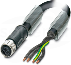 SAC-4P- 2,0-PUR/M12FSS PE Kabel mocy