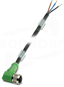 SAC-4P-10,0-PVC/M12FR Przewód czujnikowy PVC 4-żył.10m