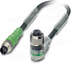 SAC-3P-M 8MS/ 0,6-PUR/M12FR-2L Przewód czujnikowy
