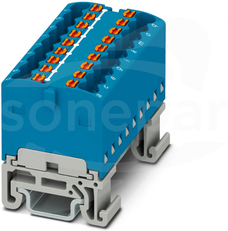 PTFIX 18x1,5-NS15A BU Blok rozdzielczy