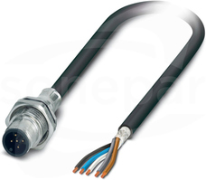 SACCBP-MS-5CON-M16/2,0-PUR SCO Kabel sieciowy