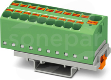 PTFIX 10/18X4-NS35 GN Blok rozdzielczy