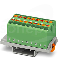 PTFIX 18X2,5-NS35 GN Blok rozdzielczy