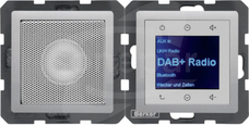 Q.x aluminium aksamit Radio Touch DAB+ z głośnikiem