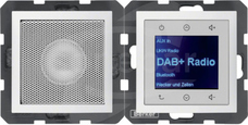 B.x biały mat Radio Touch DAB+ z głośnikiem