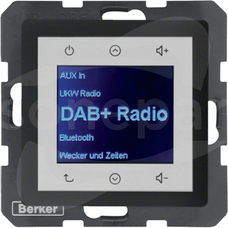 Q.x antracyt aksamit Radio Touch DAB+