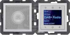 B.x Radio Touch DAB+ BT z głośnikiem aluminium mat Radio dotykowe