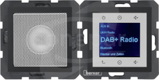 B.x Radio Touch DAB+ BT z głośnikiem antracyt mat Radio dotykowe