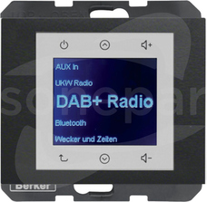 K.1 Radio Touch DAB+ BT antracyt mat Radio dotykowe