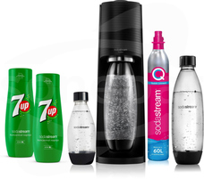 SODASTREAM Terra Czarny + 3 butelki + 2 syropy 7UP PROMOCJA EHANDEL