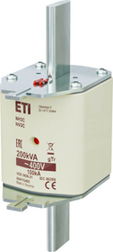 NH3C 289A gTr 400V 200kVA Wkładka bezpiecznikowa
