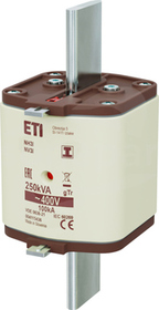 NH3/I 361A gTr 400V 250kVA Wkładka bezpiecznikowa  zaczepy izolowane