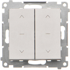 SIMON55 10A aluminium mat Łącznik żaluzjowy