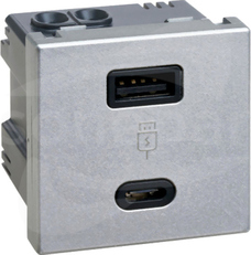 K45 USB 2.0 A+C 5VDC 3,1A Ładowarka USB