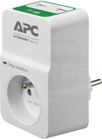 PM1WU2-FR 2xUSB 230V Gniazdo przeciwprzpięciowe