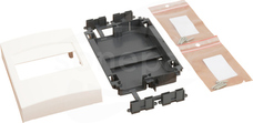 DLP-N 6M S300 130mm biały Uchwyt z pokrywą