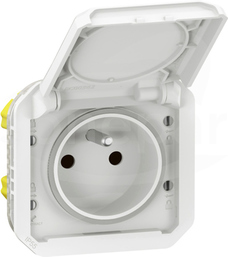 NOWE PLEXO 2P+Z IP55 16A biały Mechanizm gniazda zaciski automatyczne