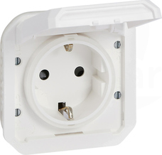 NOWE PLEXO 55 IP55 2P+Z biały Gniazdo schuko