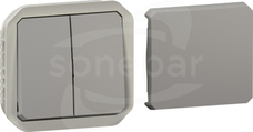 NOWE PLEXO ŁĄCZNIK TRANSFORMER 10AX 250V szary Łącznik typ transformer mechanizm