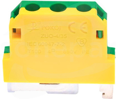 ZUO-4/35 żółto-zielony Złączka 1-torowa ochronna