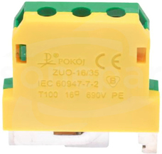 ZUO-16/35 żółto-zielony Złączka gwintowa ochronna