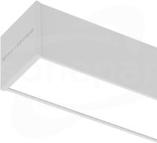 VIP LED 44W 4000K OPAL IP44 szary Oprawa LED liniowa