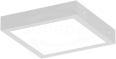 FINESTRA Q LED 18W/840 2020lm IP44 OPAL szary Plafon LED 307x307