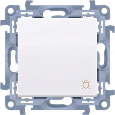 SIMON10 10AX IP/20/IP44 biały Przycisk światło