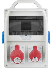R-BOX 300 32A/5P 16A/5P 2xGS 9S Rozdzielnica z tworzywa