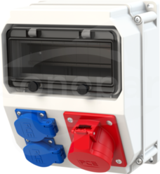 LUBLIN 16A/5P 2GS IP54 Rozdzielnica stacjonarna z tworzywa