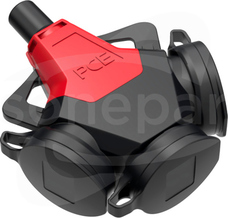 TAURUS2 3x250V 5P IP54 czerwony Rozgałęźnik 3-gniazda
