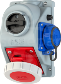 COMBO 32A 5P GS 400V L-0-P IP67 Gniazdo z wyłącznikiem