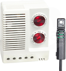ETF 012 24-48VDC 0-60st.C 50-90%RH 2m Higroterma elektroniczna