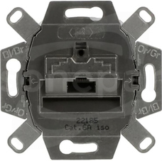 0218/11-101 Cat 6a RJ45 Wkładka podtynkowa z płytą montażową