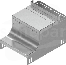 KRUMJ100-L RAL1/9003 Kolanko redukcyjne nakładane