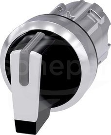 SIRIUS ACT 22mm I-O-II b/samop.czarny Przełącznik z możl.podśw.metal