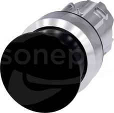 SIRIUS ACT 22mm z samop.czarny Przycisk grzybkowy metal