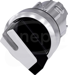 SIRIUS ACT 22mm O-I b/samop.biały Przełącznik z możl.podśw.metal