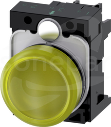SIRIUS ACT 22mm 24VAC/DC żółty Lampka sygnalizacyjna+bl.LED tworzywo