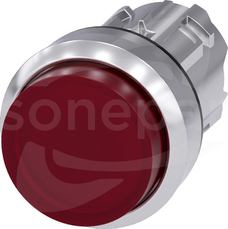 SIRIUS ACT 22mm z samop.czerwony Przycisk wystający podśw.metal