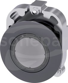 SIRIUS ACT 30mm z samop.przezroczysty Przycisk płaski podśw.metal