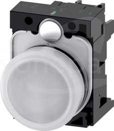 SIRIUS ACT 22mm 230VAC biały Lampka sygnalizacyjna+bl.LED tworzywo