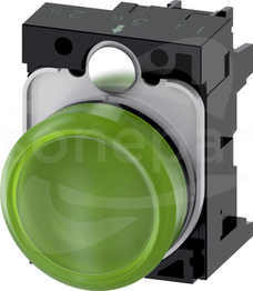 SIRIUS ACT 22mm 230VAC zielony Lampka sygnalizacyjna+bl.LED tworzywo