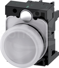 SIRIUS ACT 22mm 24VAC/DC biały Lampka sygnalizacyjna+bl.LED tworzywo