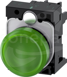 SIRIUS ACT 22mm 24VAC/DC zielony Lampka sygnalizacyjna+bl.LED tworzywo