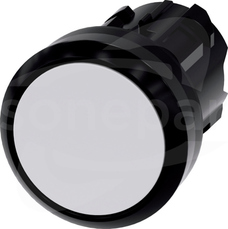 SIRIUS ACT 22mm z samop.biały Przycisk płaski tworzywo