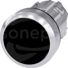 SIRIUS ACT 22mm z samop.czarny Przycisk płaski metal