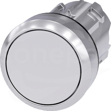 SIRIUS ACT 22mm z samop.biały Przycisk płaski metal